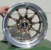 NEW 15x8 wheels, bronze with polished lip 13.1 lbs!-wheel-1.jpg